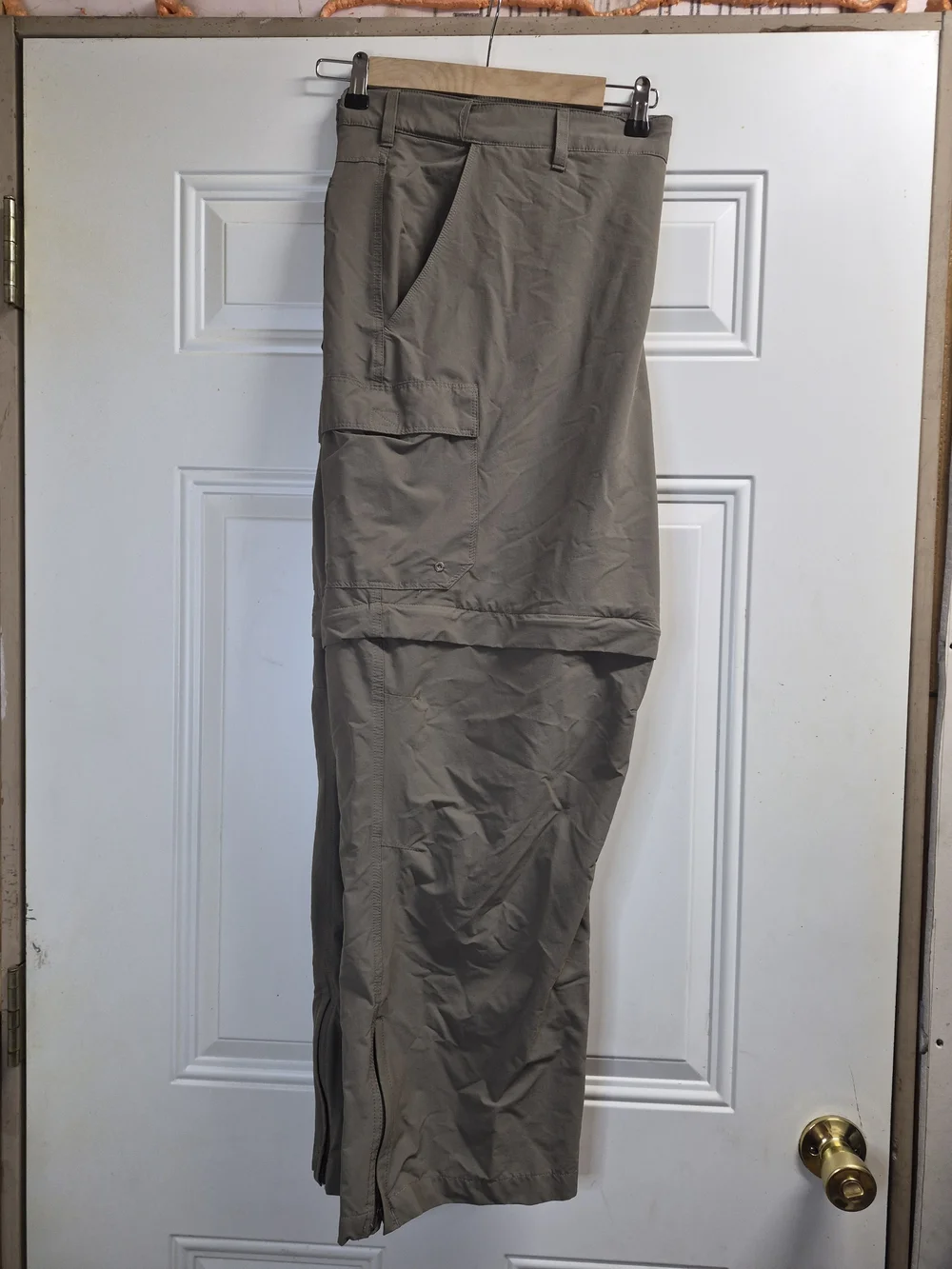 Men's Convertible Cargo Pants in Taupe — Lightweight Zip-Off Design